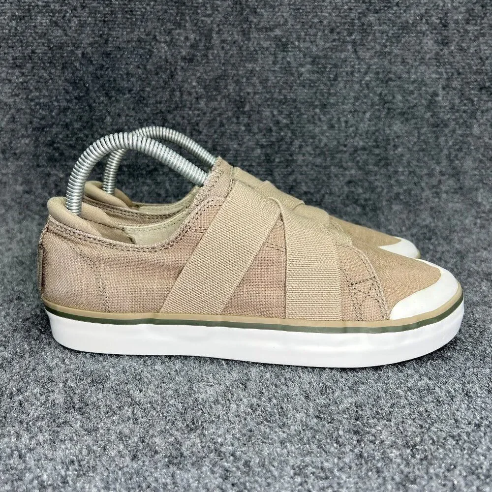 Keen Elsa III Shoes Womens Size 7.5 Tan Canvas Slip On Athletic Outdoor Sneakers - Picture 1 of 11